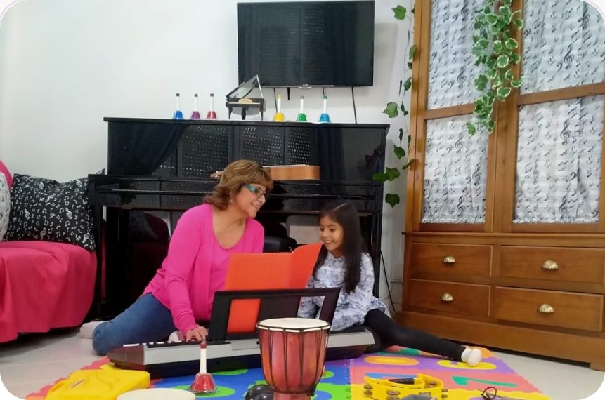 Sesión de musicoterapia en Valdemoro